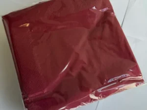 burgundy napkin