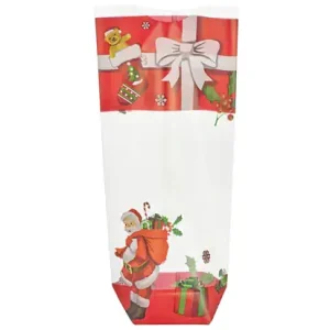 christmas red santa gift bag polypropylene bags of 100