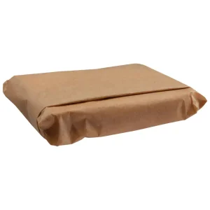 greaseproof paper filled with food