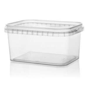 a clear plastic container with a lid tamper evident container with lid 480ml