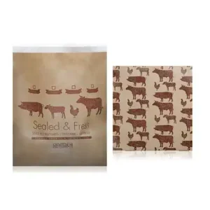 standard size meat and poultry brown paper bag