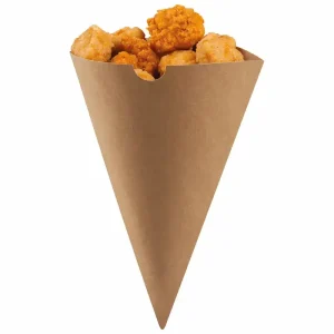 kraft paper food cone