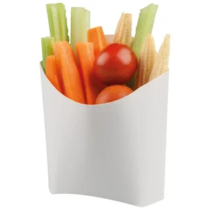 Fresh vegetables in a white container
