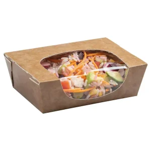 kraft salad box filled with delicious salad